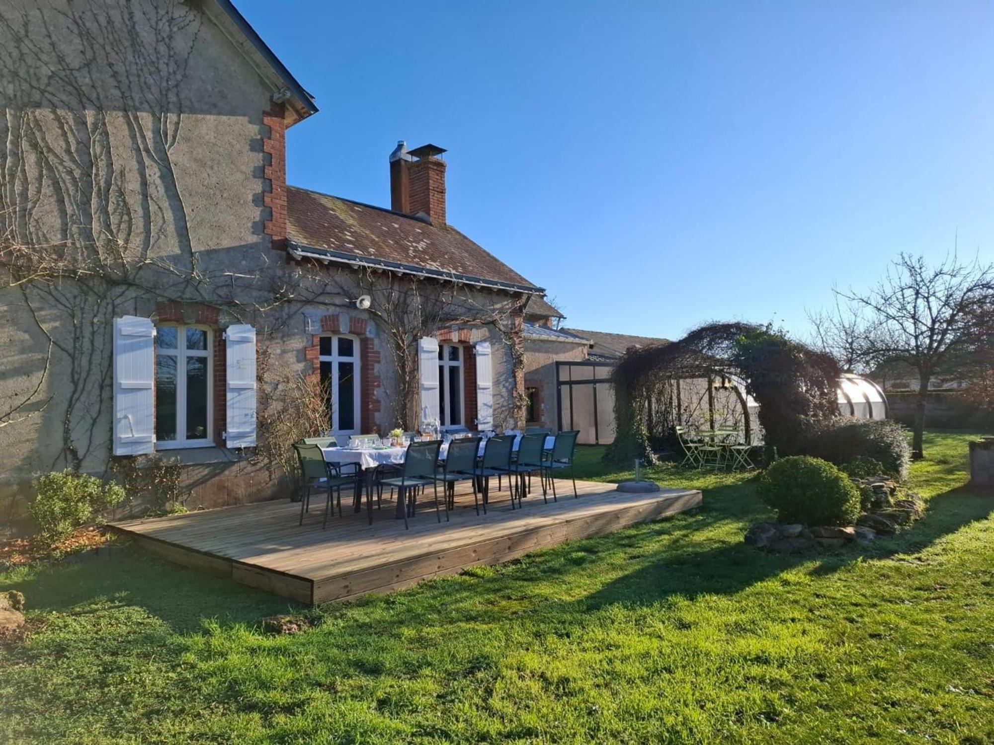 Gite Familial Avec Piscine Chauffee A Lege - Fr-1-306-1296 Zewnętrze zdjęcie